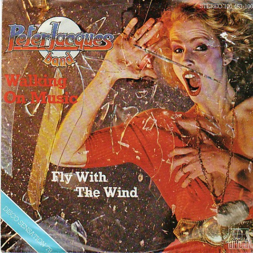 Peter Jacques Band - Walking On Music / Fly With The Wind (7", Single, Bla)
