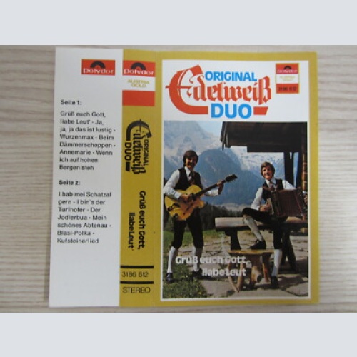MC / ORIGINAL EDELWEIß DUO / AUSTRIA / POLYDOR / RAR / GRÜß EUCH GOTT LIABE LEUT
