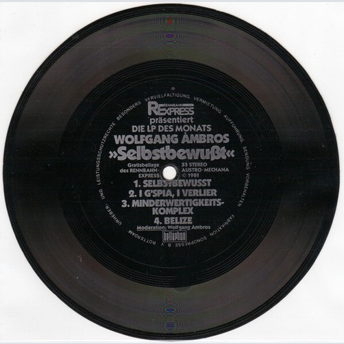 Wolfgang Ambros - Selbstbewußt (Flexi, 7", S/Sided, Single)