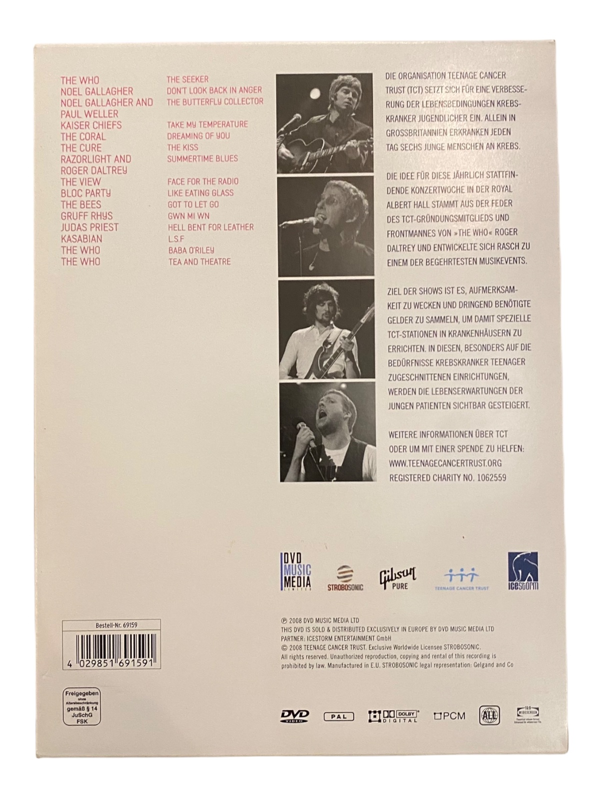 1503 Music Media TCT CONCERTS FOR TEENAGE CANCER TRUST AT THE ROYAL ALBERT HALL