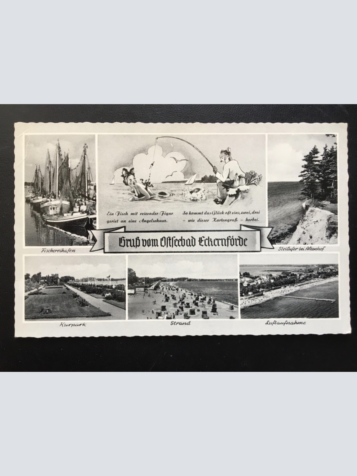 Gruß vom Ostseebad Eckernförde - Collage - Angler 954 TH