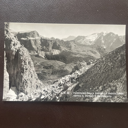 Panorama Dalla Forcella Sassolungo Verso Il Pordoi E Marmolada 400756 DN