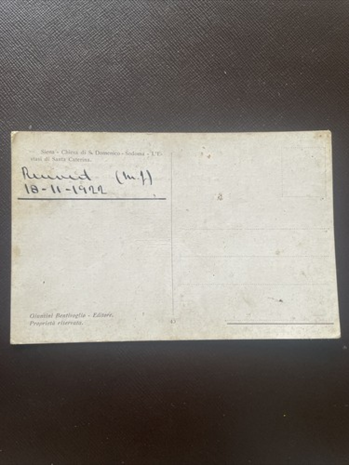 Siena - Chiesa di S. Domenico - Sodoma - L'E stasi di Santa Caterina. 400775 A