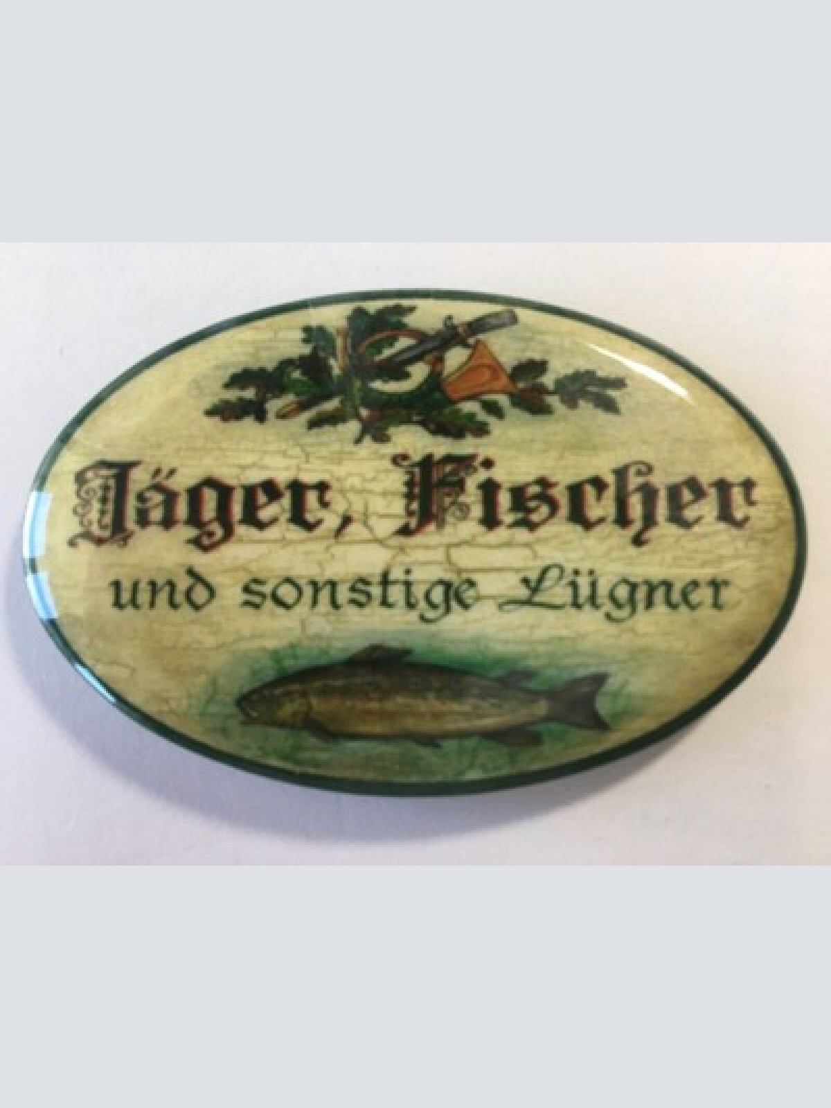 Nostalgie flaschenöffner magnet jäger, fischer und sonstige lügner fisch