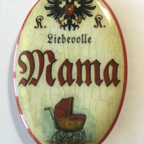Nostalgie flaschenöffner magnet liebevolle mama kinderwagen