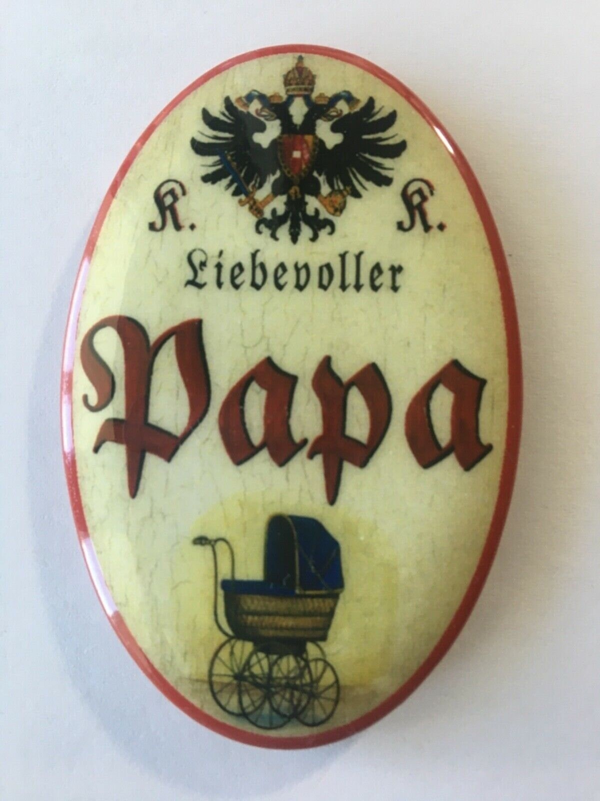 Nostalgie flaschenöffner magnet liebevoller papa kinderwagen