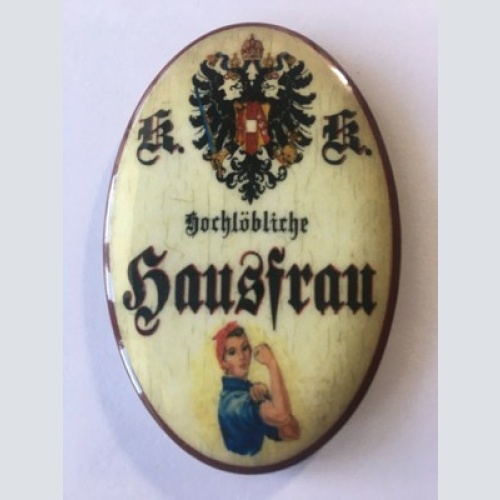 Nostalgie flaschenöffner magnet hochlöbliche hausfrau