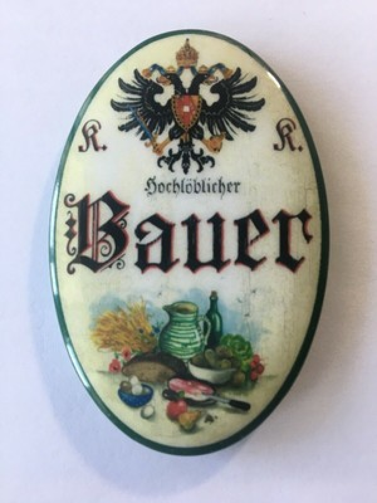 Nostalgie flaschenöffner magnet hochlöblicher bauer ernte