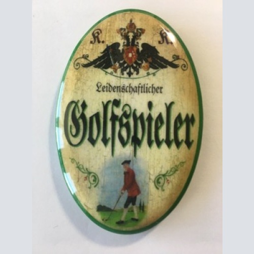Nostalgie flaschenöffner magnet leidenschaftlicher golfspieler golfschläger