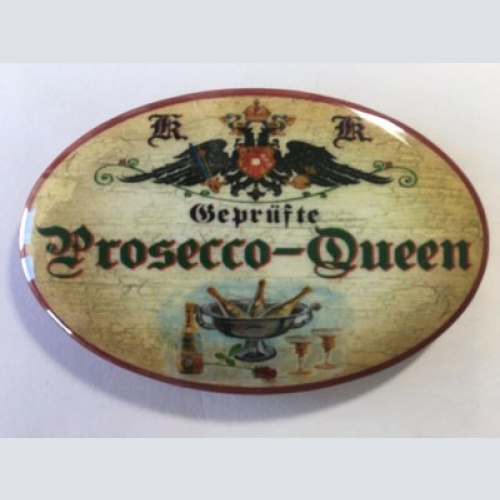 Nostalgie flaschenöffner magnet geprüfte prosecco-queen flaschenkühler gläser