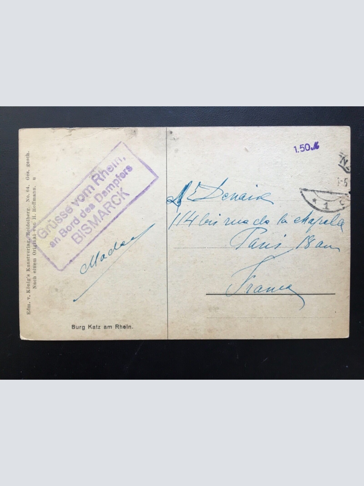 Burg Katz am Rhein - St. Goarshausen 914 TH