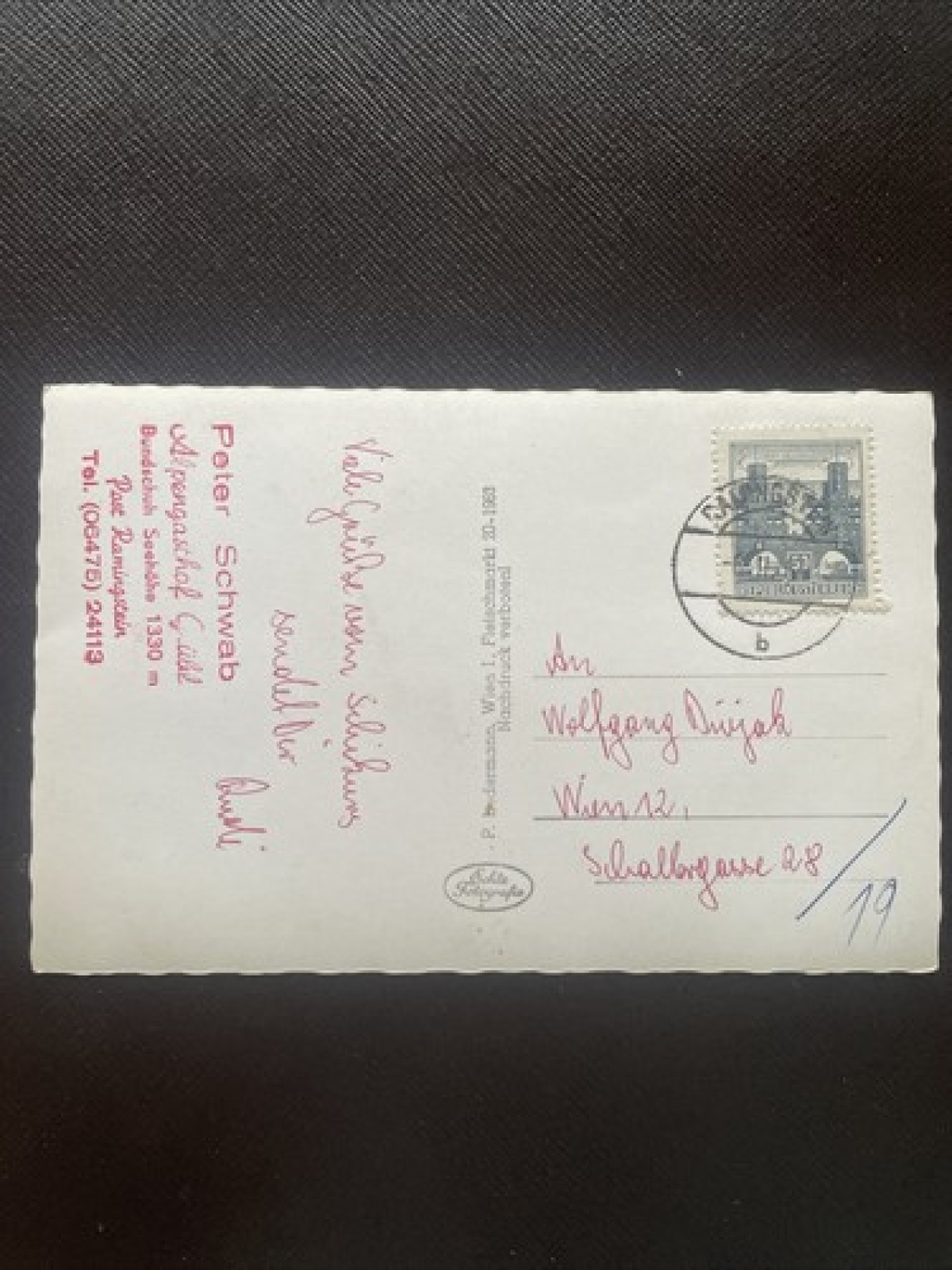 Ausblick v. Mühlhauserhöhe über Schwarzwand geg. Hohe Tauern 400790 DN A