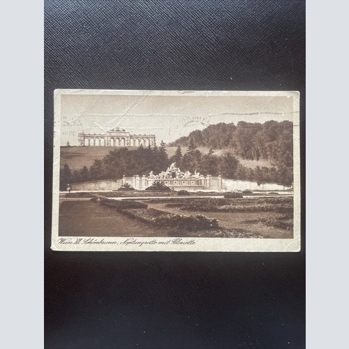 Wien Schönbrunn, Neptungrotte mit Gloriette 400791 DN A