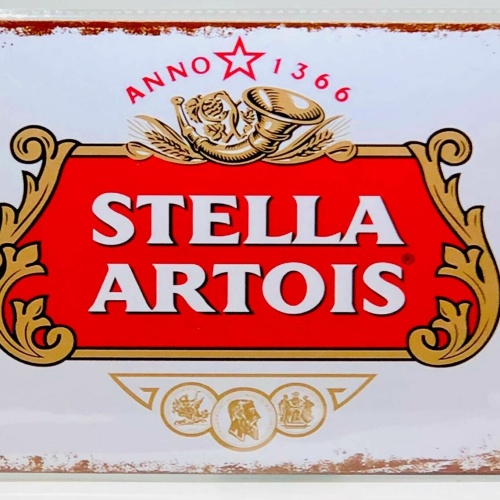 Nostalgie Vintage Retro Schild "STELLA ARTOIS" 30x20 12103