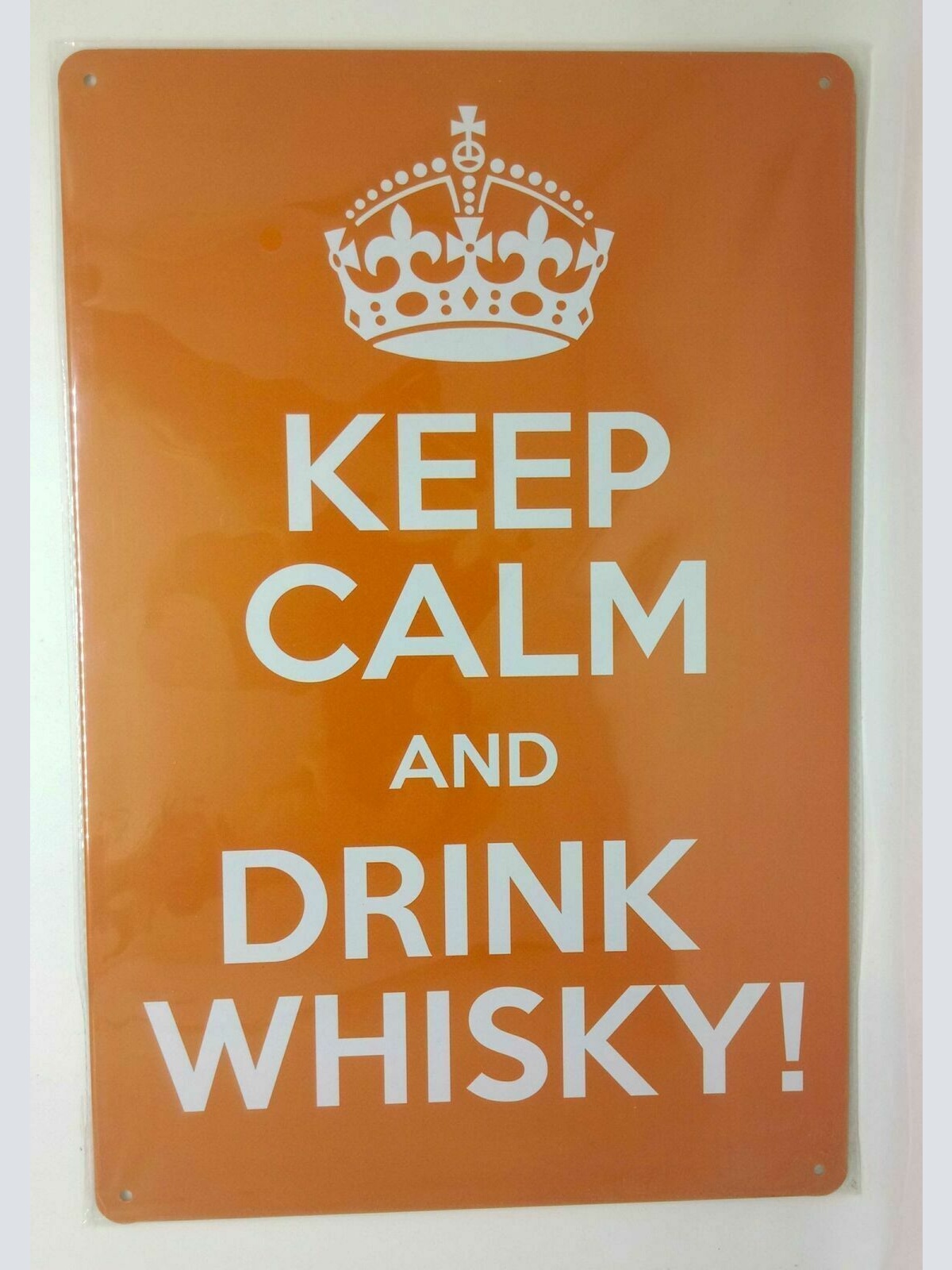 Nostalgie Retro Blechschild "keep calm and drink whisky" 30x20 50063
