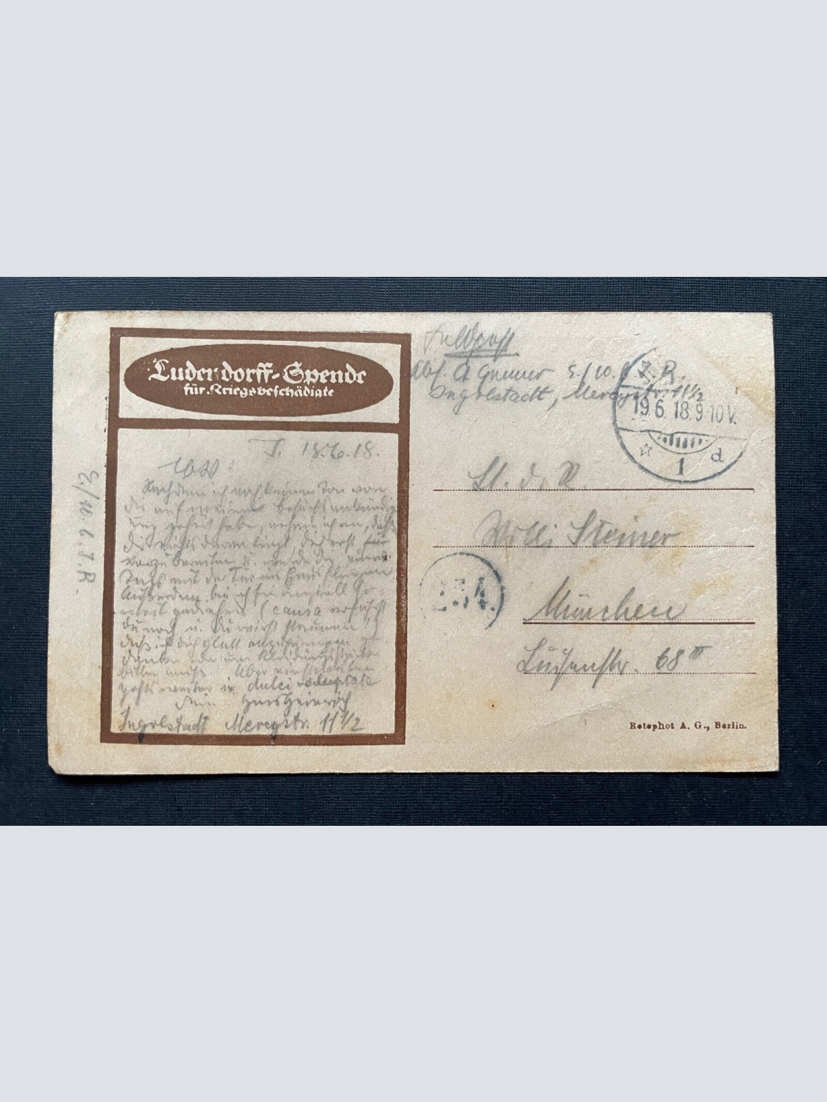 Erich Ludendorff General Porträt Uniform Orden Spende Militär Krieg 400420 SH1