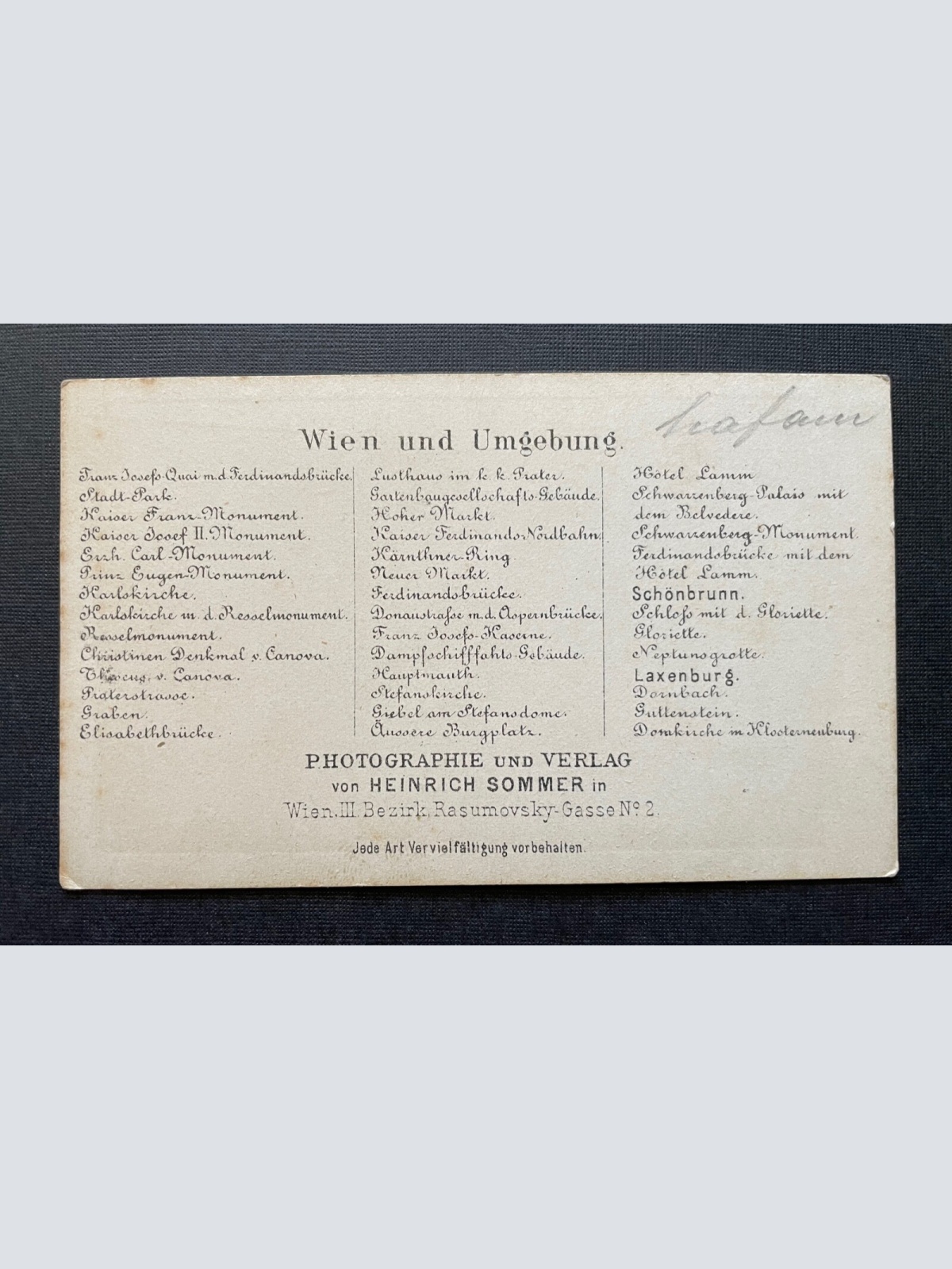 Foto Christinen-Denkmal Canova Statue Wien Österreich ca.10,7x6,5cm 410064