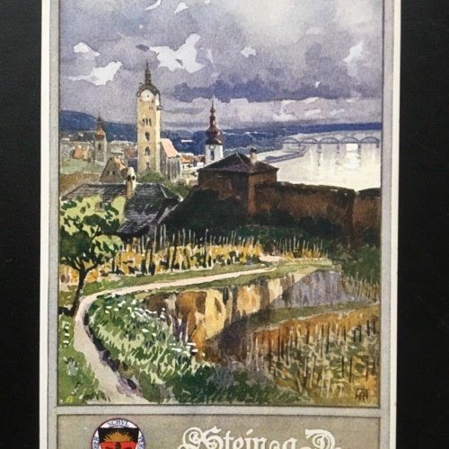 Deutscher Schulverein - Stein an der Donau - Kirche - Künstlerkarte 16008 TH
