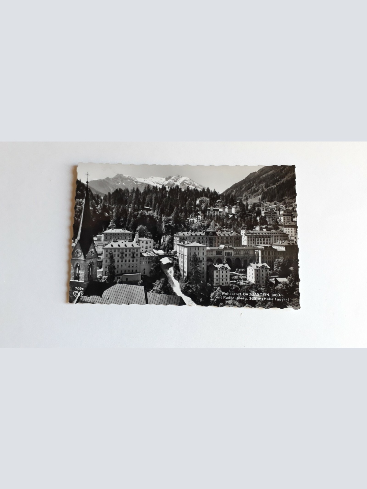 Weltkurort BADGASTEIN, 1083m mit Radhausberg, 2651m(Hohe Tauern) 40100FH