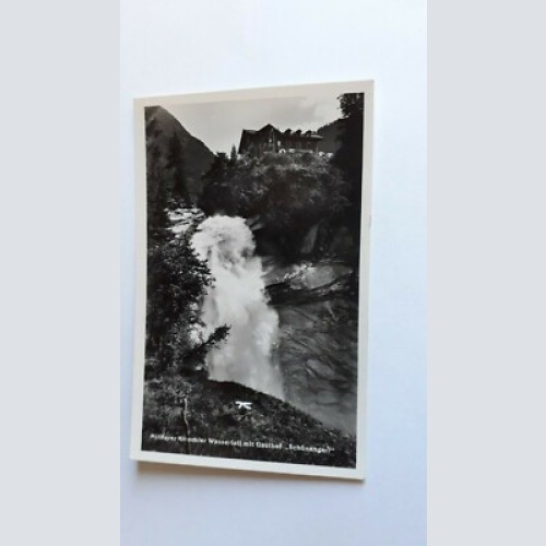 Mittlerer Krimmler Wasserfall mit Gasthof Schönangerl 40115 FH