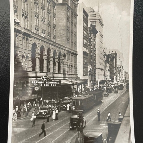 Philadelphia Beautiful Market Street East Auto Strassenbahn USA 410067