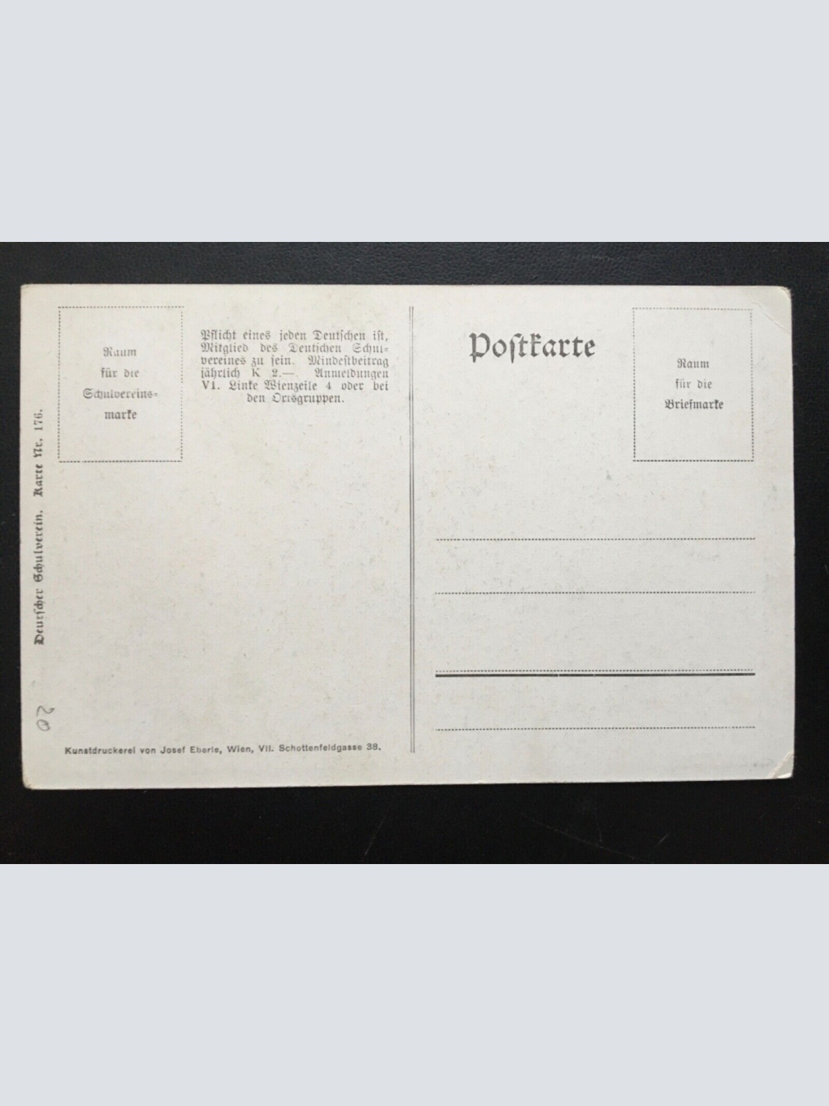 Deutscher Schulverein - Senftenberg - Burgruine - Künstlerkarte 16025 TH