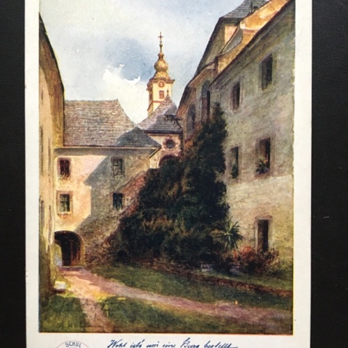 Deutscher Schulverein - Wohl ists um eine Burg bestellt - Künstlerkarte 16026 TH