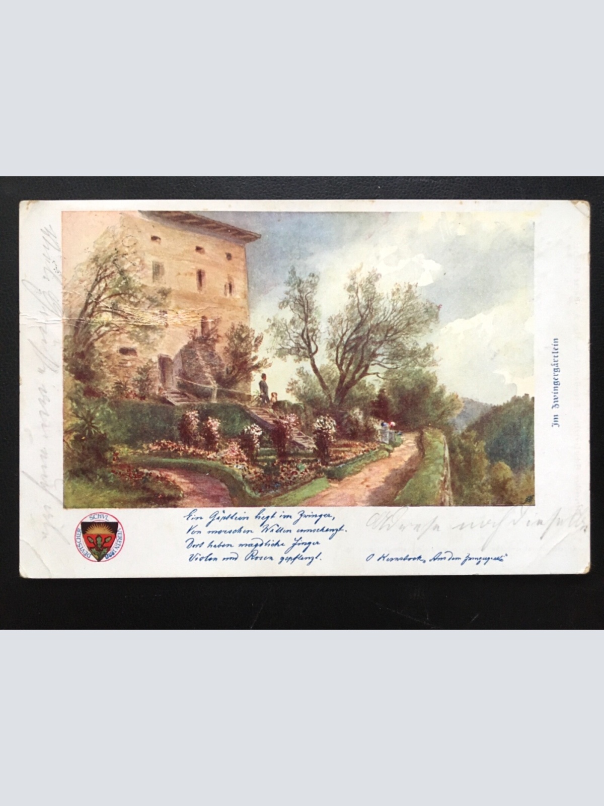 Deutscher Schulverein - Im Zwingergärtlein - Künstlerkarte 16027 TH