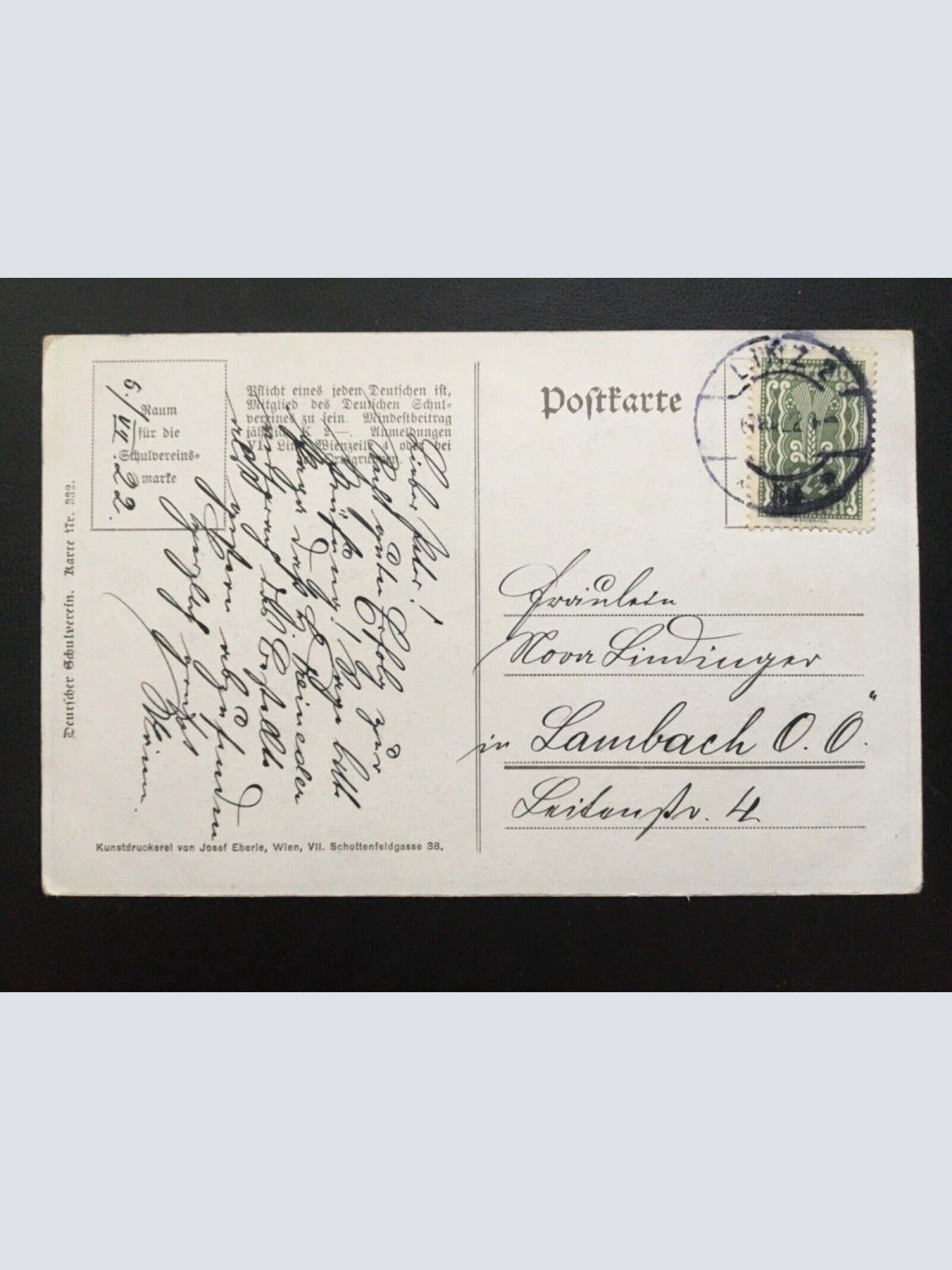 Deutscher Schulverein - Die Trostburg bei Waidbruck - Künstlerkarte 16018 TH