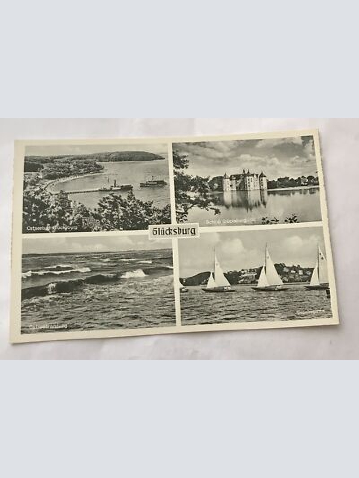 Glücksburg, Ostseebrandung, Segelregatta (110304 BW!)