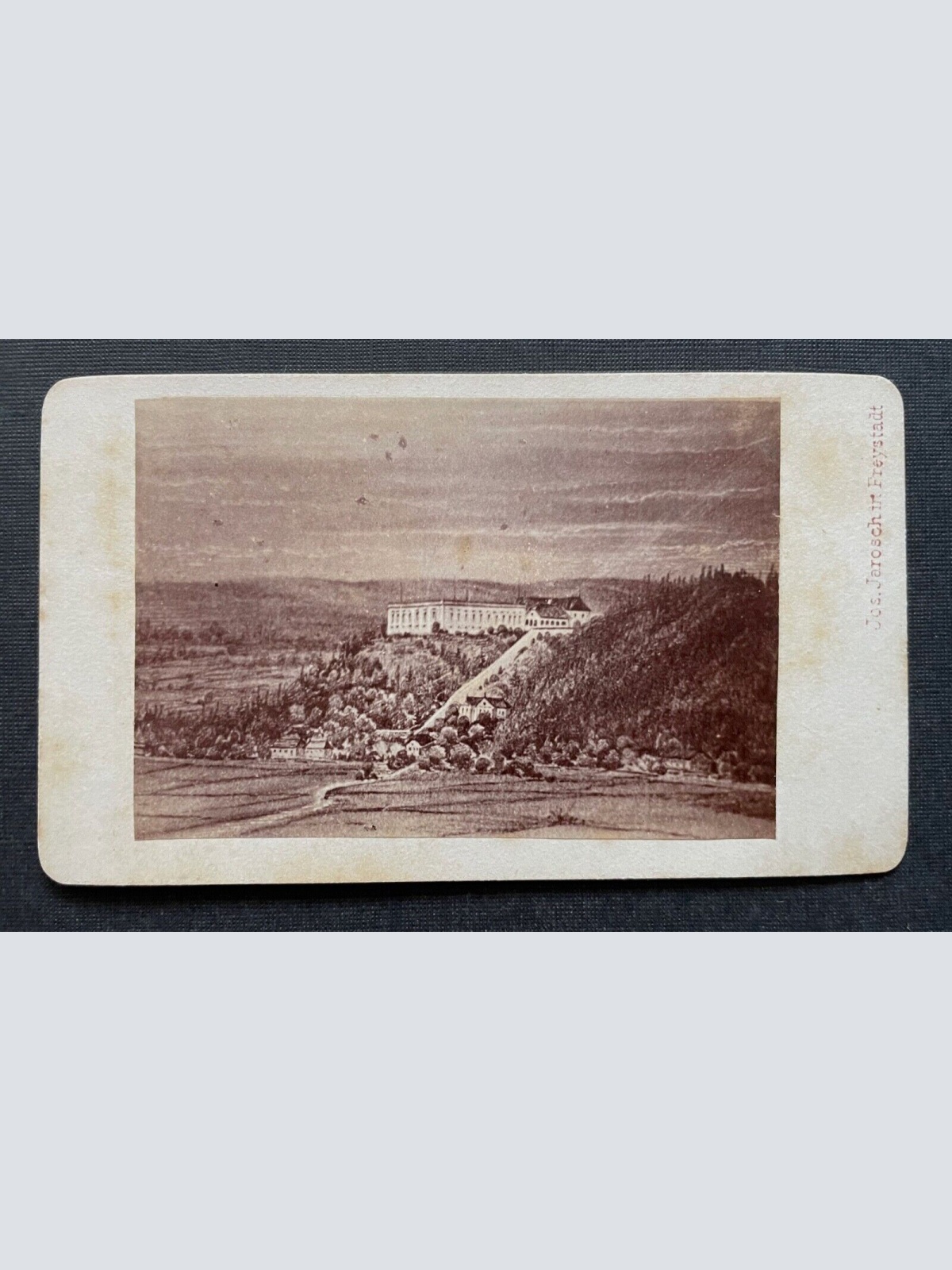Foto Gebäude Berg Jos.Jarosch Freystadt  CDV ca.10,4x6,1cm 410075 ShOÖ