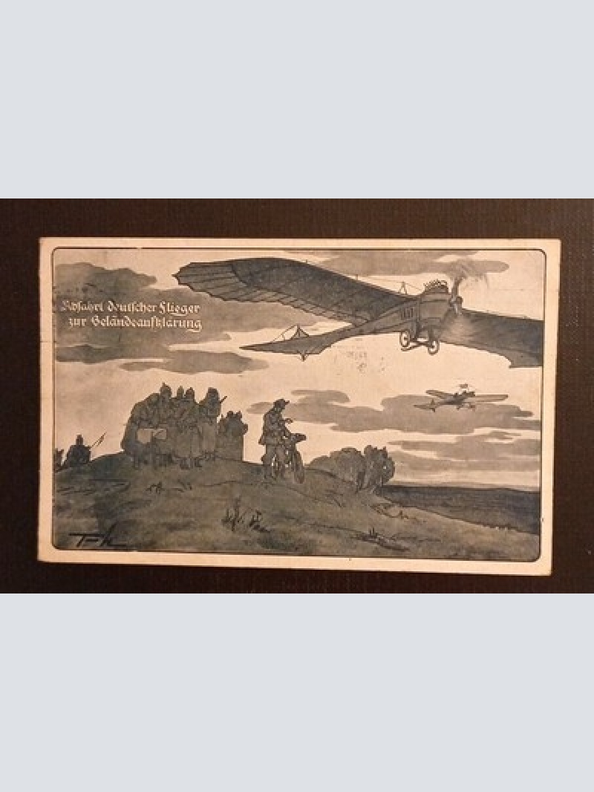 Ansichtskarte Militaria Abfahrt Deutscher Flieger Zur Geländeaufklärung 600731A