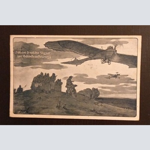 Ansichtskarte Militaria Abfahrt Deutscher Flieger Zur Geländeaufklärung 600731A