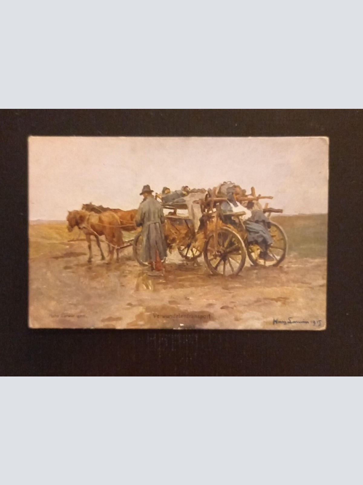 Verwundetentransport Kutsche Pferde 72431 Ga G