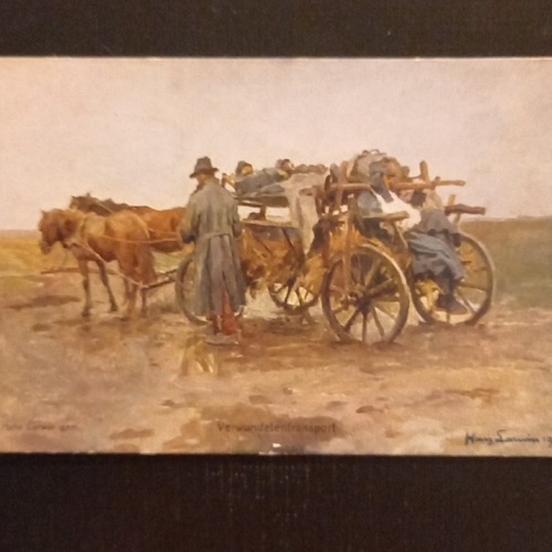 Verwundetentransport Kutsche Pferde 72431 Ga G