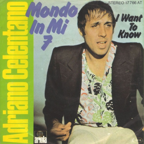 Adriano Celentano - Mondo In Mi 7 (7", Single)