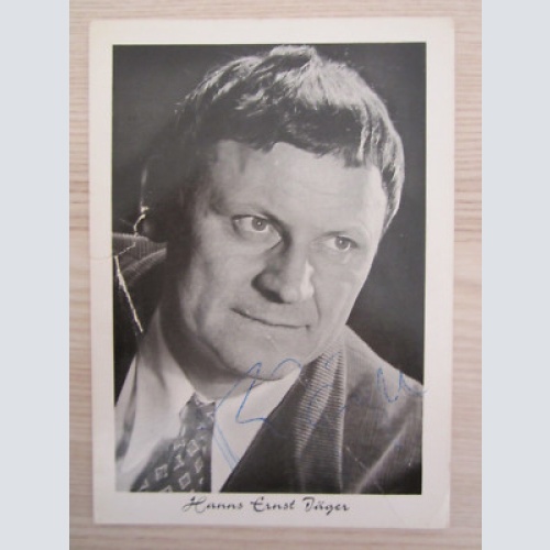 HANS ERNST JÄGER  - AUTOGRAMM- FOTO- ORIG. AUTOGRAMM-TOP RARITÄT /