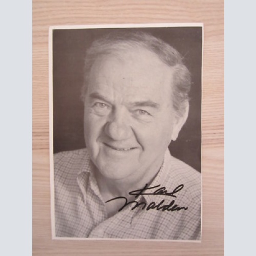 Karl Malden  - AUTOGRAMM- FOTO- ORIG. AUTOGRAMM-TOP RARITÄT /