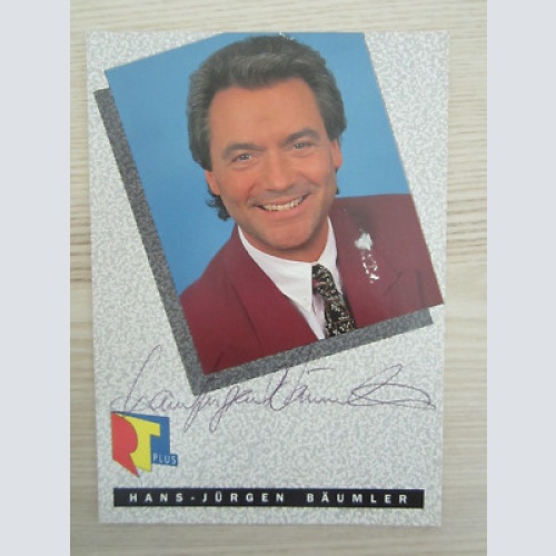HANS-JÜRGEN BÄUMLER - AUTOGRAMM- FOTO- ORIG. AUTOGRAMM-TOP RARITÄT /