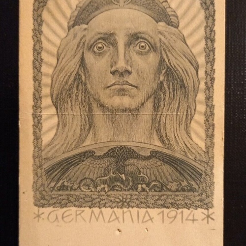 Germania 1914 Steinzeichn.von Fidus 5376 Ga G