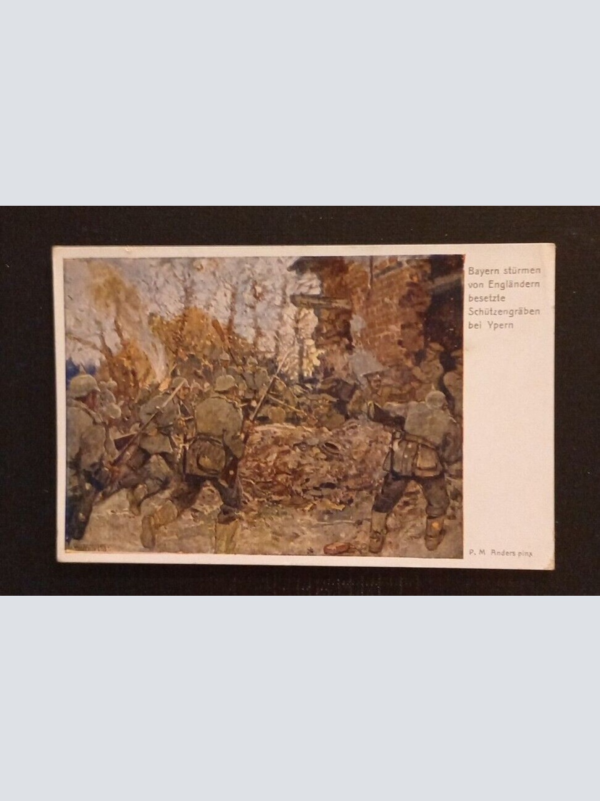 Ansichtskarte Militaria IWK Bayern Stürmen Schützengräben 0131 Ga G