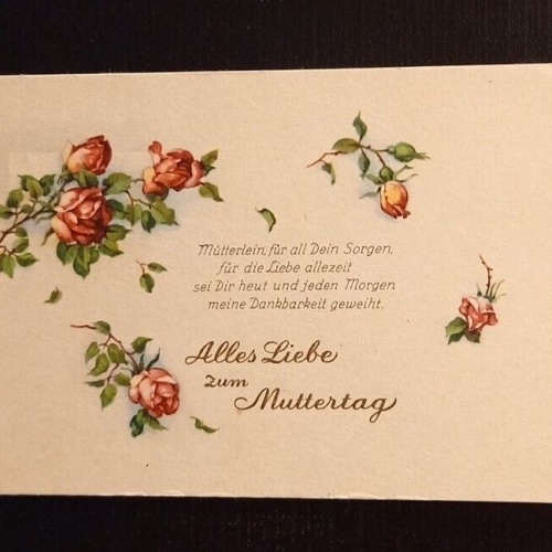 Ansichtskarte Alles Liebe Zum Muttertag Rosen 165269 Ga G