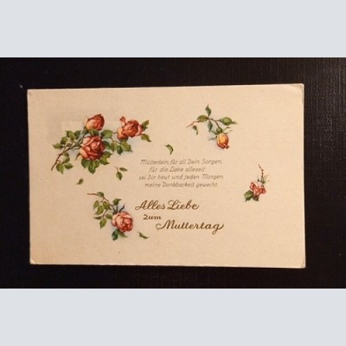 Ansichtskarte Alles Liebe Zum Muttertag Rosen 165269 Ga G
