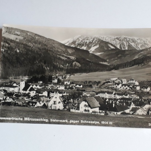 Sommerfrische Mürzzuschlag gegen Schneealpe 1904m. 40013FH
