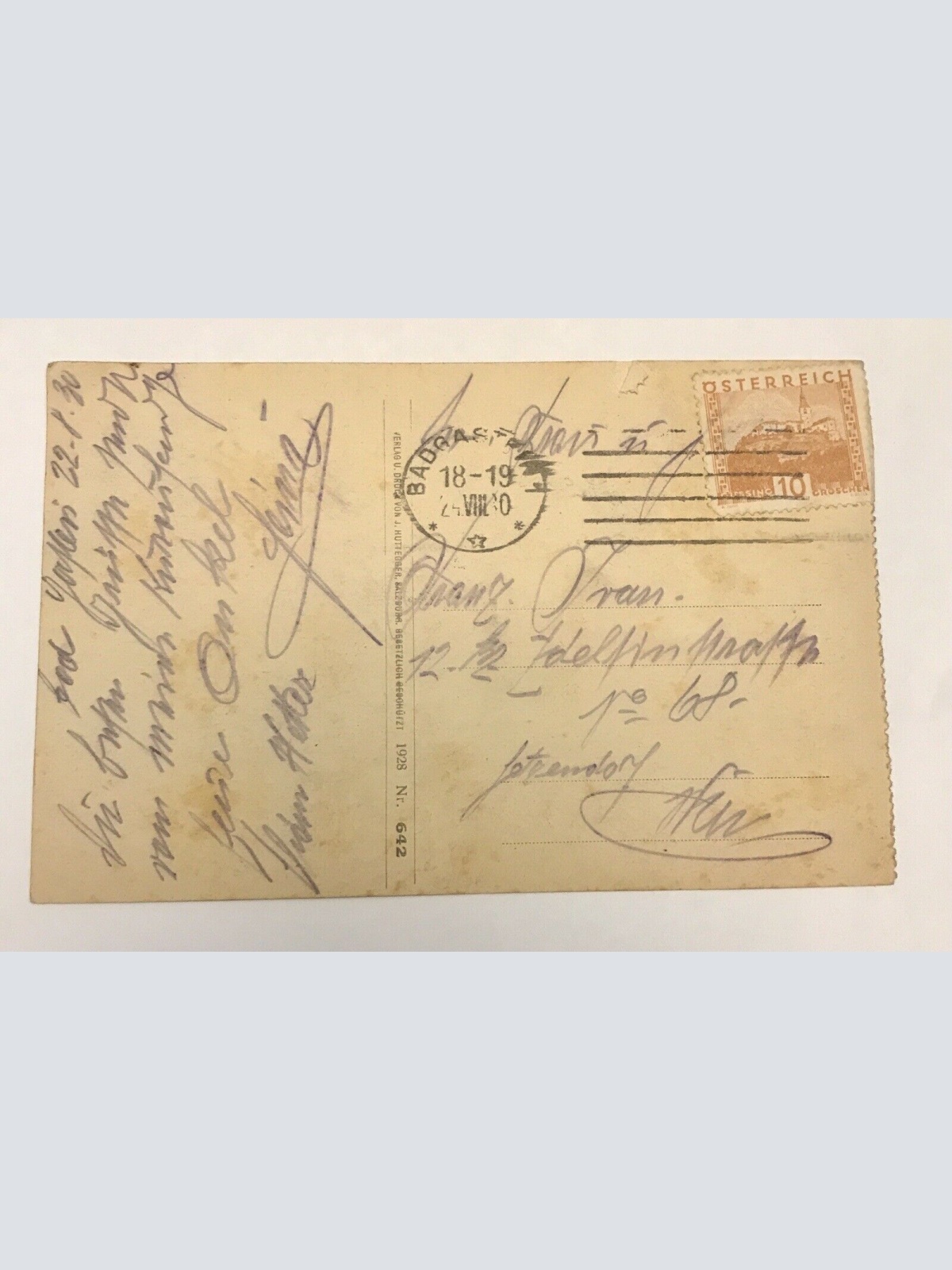 AK, Badgastein, Die Prossau, Tischlerkargletscher, Alpenhaus (110300 Bw!)