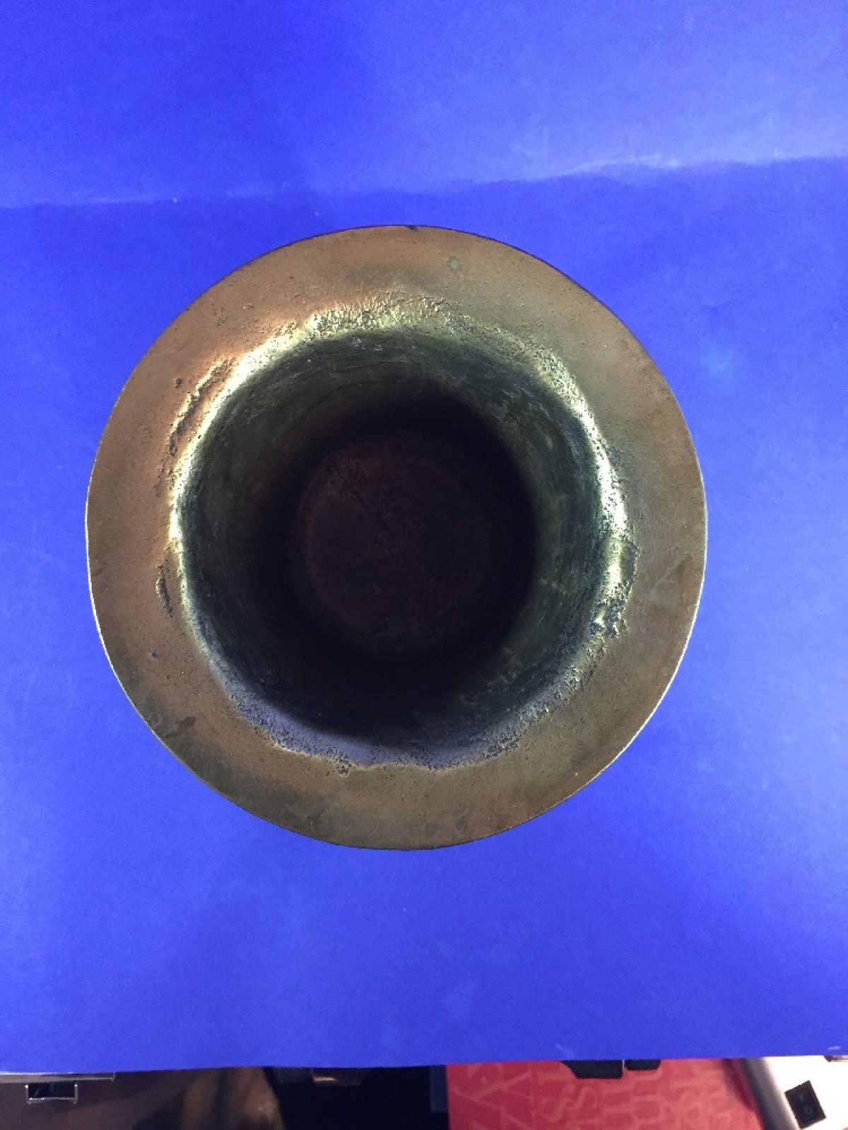 Mörser mit Pistill 13 cm hoch 18 Pistill 24.5 cm Jhdt. ?????