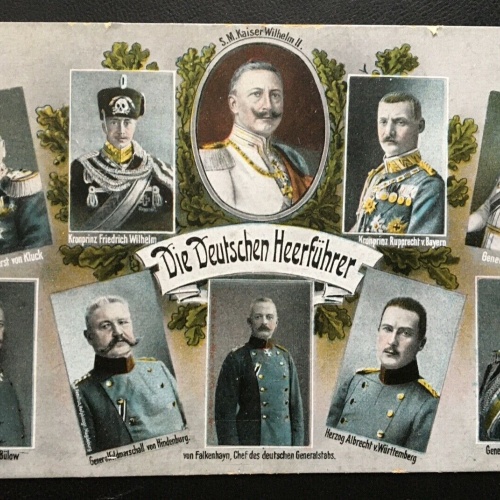 Die Deutschen Heerführer - Collage - Kaiser Soldaten Militär Krieg 400603 TH
