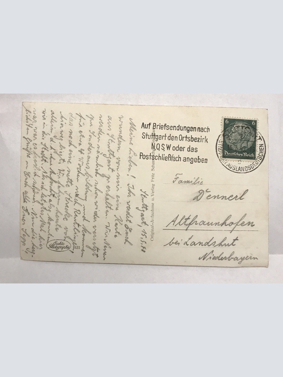 AK, Stuttgart, Stadt, Baden Württemberg, (20014 BW)