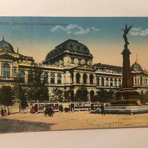 Wien Universität mit Liebenberg Denkmal 30079 RU