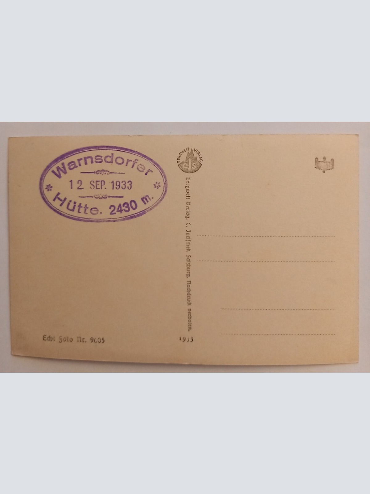 Warnsdorfer Hüütte 2430m 500123A gr D